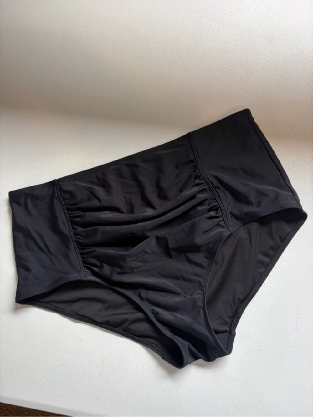 Christina Tankini Blue Swimsuit Top Black High Rise Full Coverage Bottom 10 12 - Picture 2 of 9